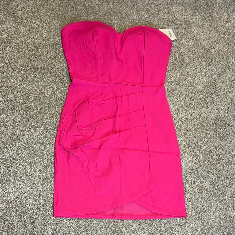 NWT TOBI Pink Strapless Dress